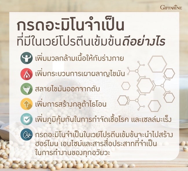 ประโยชน์ของกรดอะมิโนจำเป็น