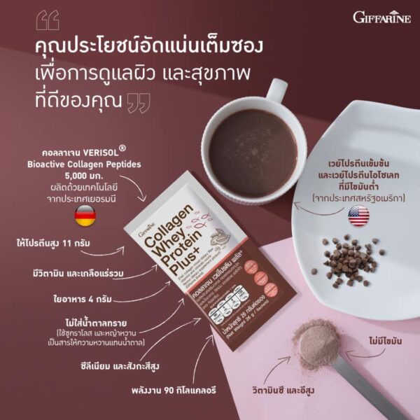 คอลลาเจน เวย์ โปรตีน พลัส+